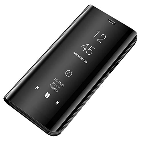 N A Hülle kompatibel mit Huawei Mate 9,Spiegel Schutzhülle Leder Case für Huawei Mate 9 360-Grad-Schutz Flip Electroplate Stand Ledertasche für Huawei Mate 9 von N A