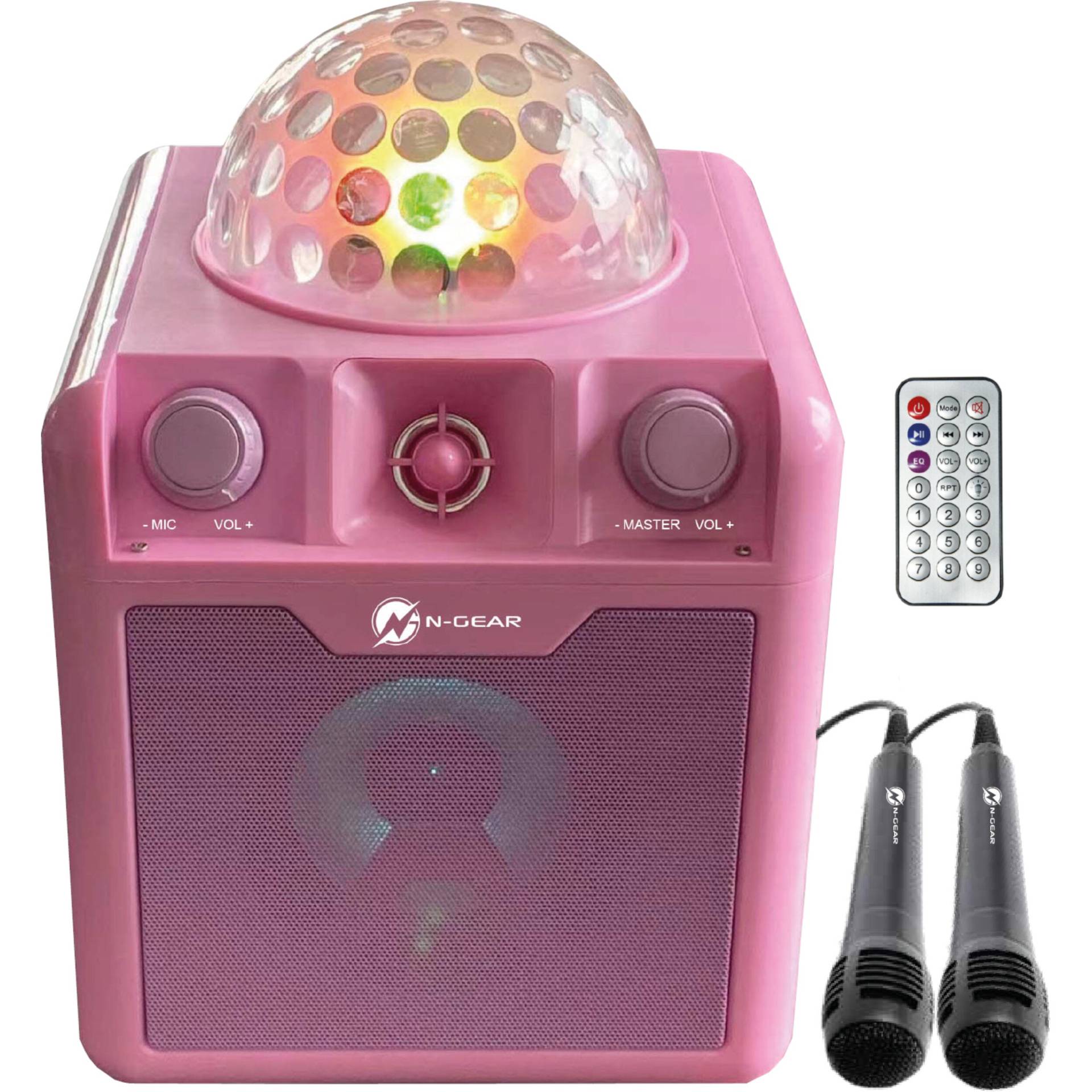 N-Gear Disco Block 410 Pink Portable Karaoke Speaker von N-Gear