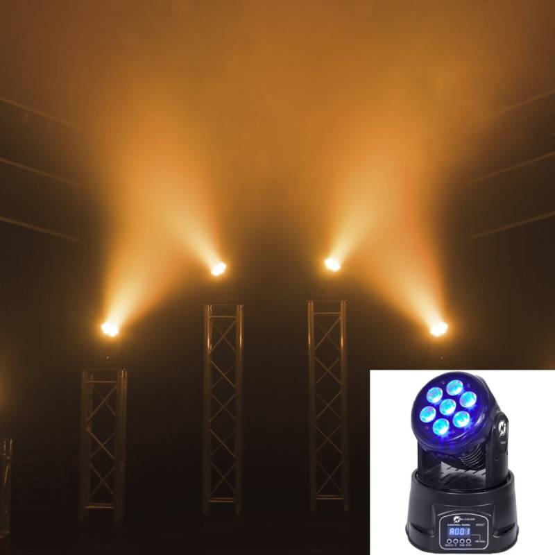 N-Gear MOVE WASH LIGHT 7 LED Moving Head von N-Gear