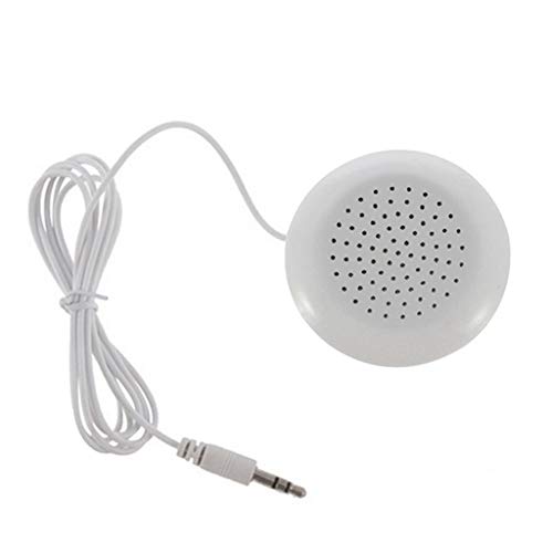 N-K Premium Qualität Mini Weiß 3 5mm Kissen Lautsprecher für iPhone iPod CD Radio MP3 Player GL von N-K