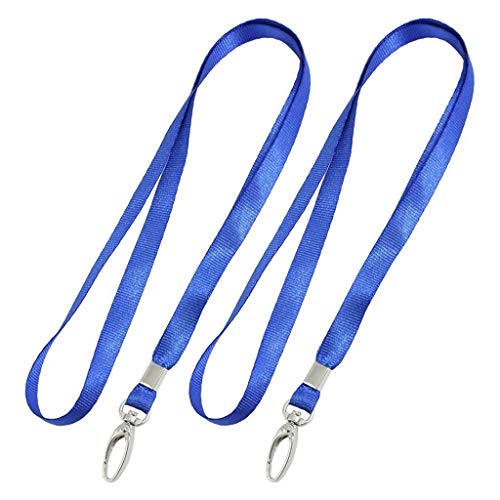 pulabo billig 2 Stück Blau Nylon Umhängeband Karabinerverschluss Schlüsselband String Stabile Qualität von N-K
