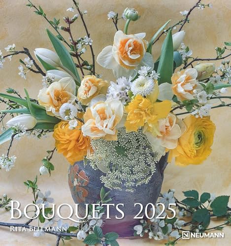 Bouquets 2025 - Foto-Kalender - Wand-Kalender - 45x48 - Blumen-Kalender von N NEUMANNVERLAGE