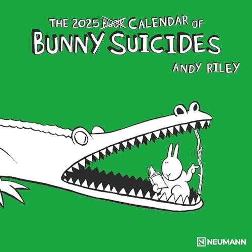 Bunny Suicides 2025 - Wand-Kalender - Broschüren-Kalender - 30x30 - 30x60 geöffnet - Cartoon von N NEUMANNVERLAGE