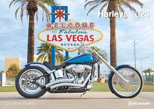Harleys 2025 - Wand-Kalender - 42x29,7 - Motorrad: Wandkalender A3 von N NEUMANNVERLAGE