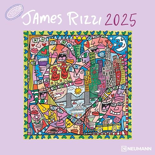 James Rizzi 2025 - Wand-Kalender - Broschüren-Kalender - 30x30 - 30x60 geöffnet - Kunst-Kalender von N NEUMANNVERLAGE