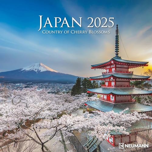 Japan 2025 - Wand-Kalender - Broschüren-Kalender - 30x30 - 30x60 geöffnet - Reise-Kalender: Country of Cherry Blossoms von N NEUMANNVERLAGE