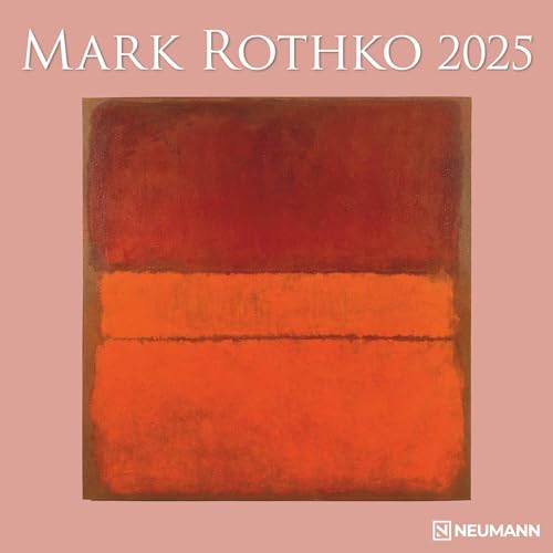 N NEUMANNVERLAGE - Mark Rothko 2025 Broschürenkalender, 30x30cm, Wandkalender mit Abbildungen von Mark Rothko, Mondphasen, viel Platz für Notizen und internationale Feiertage/Kalendarium von N NEUMANNVERLAGE