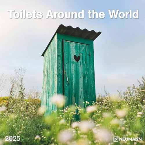 Toilets Around the World 2025 - Wand-Kalender - Broschüren-Kalender - 30x30 - 30x60 geöffnet - Toiletten-Kalender von N NEUMANNVERLAGE