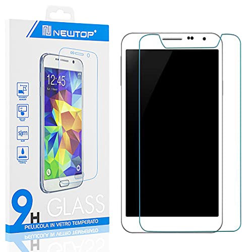 N NEWTOP [1 Stück] Displayschutzfolie aus Glas Film für Smartphone, Universal, 4,0 Zoll, 55 x 114 mm, fein 0,3 mm, Härtegrad 9H, gehärtetes Glas, Displayschutz, stoßfest, kratzfest von N NEWTOP