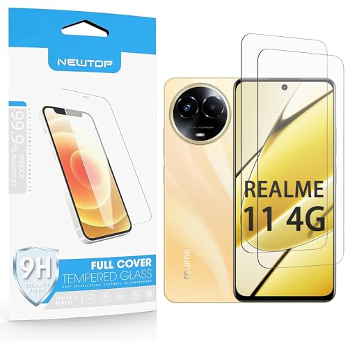 N NEWTOP 2 Stück Displayschutzfolie kompatibel mit Realme 11 4G, GLASS FILM 0,3 mm 9H gehärtetes Glas Displayschutz stoßfest kratzfest Schutzfilm Außenfolie Monitor N NEWTOP 2 Stück Displayschutzfolie kompatibel mit Realme 11 4G, GLASS FILM 0,3 mm 9H gehärtetes Glas Displayschutz stoßfest kratzfest Schutzfilm Außenfolie Monitor von N NEWTOP