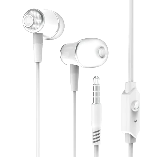 N NEWTOP Ohrhörer Kabel Kopfhörer CF08 In-Ear-Kopfhörer Mikrofon Draht Antwort Universal Klinke 3,5 mm Akustische Isolierung für Handys, Smartphones, Tablet Xiaomi Huawei Oppo Samsung Realme (Weiß) N NEWTOP Ohrhörer Kabel Kopfhörer CF08 In-Ear-Kopfhörer Mikrofon Draht Antwort Universal Klinke 3,5 mm Akustische Isolierung für Handys, Smartphones, Tablet Xiaomi Huawei Oppo Samsung Realme (Weiß) von N NEWTOP