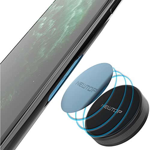 N NEWTOP ST20 Magnetische Halterung für Handy, Auto, Standfunktion, Universal-Halterung, Metall-Platten, verklebt am Armaturenbrett für Handy und Smartphone (schwarz) von N NEWTOP