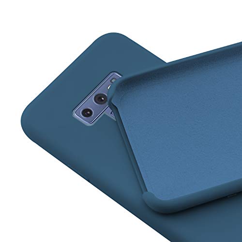 N NEWTOP Schutzhülle für Samsung Galaxy Note 9, Ori Case Hülle TPU Silikon halbstarr Farben Mikrofaser innen weich (blau) von N NEWTOP