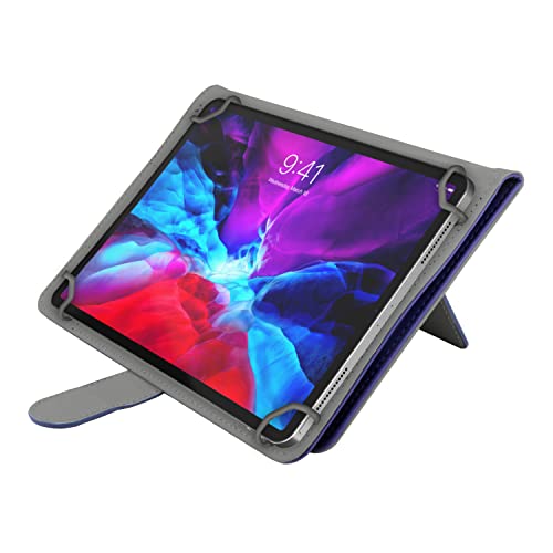 N NEWTOP Schutzhülle kompatibel mit 8 Zoll, Universal-Schutzhülle für Tablet, maximale Abmessungen 20,5 x 13,7 cm, mit Flip aus Kunstleder, magnetisch, integrierter Standfunktion (blau) von N NEWTOP