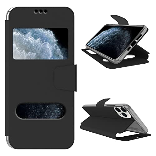N NEWTOP Schutzhülle kompatibel mit Apple iPhone 11 Pro, HQ Windows Benachrichtigungen, Display antworten Fenster, Schutzhülle, magnetisch, Kunstleder, Standfunktion, Schwarz N NEWTOP Schutzhülle kompatibel mit Apple iPhone 11 Pro, HQ Windows Benachrichtigungen, Display antworten Fenster, Schutzhülle, magnetisch, Kunstleder, Standfunktion, Schwarz von N NEWTOP