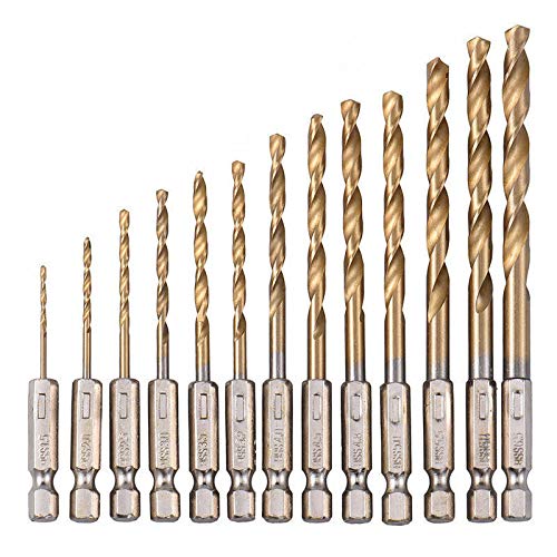 Bit - Bohrer Set 1,5-6,5mm Akkuschrauber HSS-Titan Sechskant Spiralbohrer Bit - Bohrer Set 1,5-6,5mm Akkuschrauber HSS-Titan Sechskant Spiralbohrer von N&F