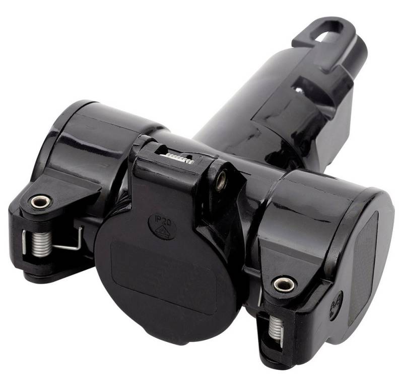N & L N & L 10190 3fach-Kupplung Thermoplast 230 V Schwarz IP20 Steckernetzteil von N & L