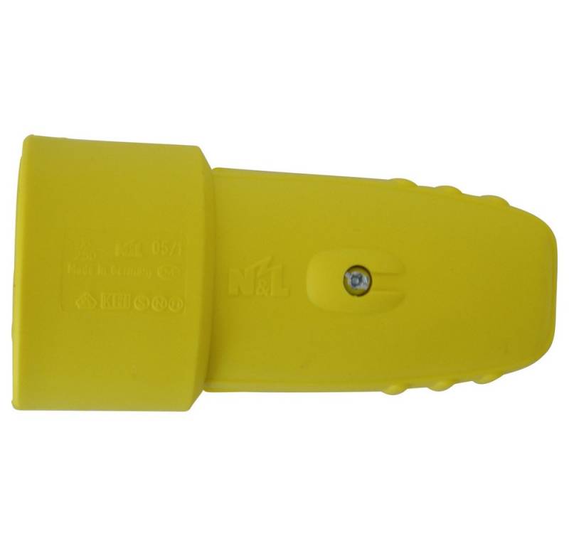 N & L N & L 17129 Schutzkontaktkupplung Gummi 230 V Gelb IP20 Steckernetzteil von N & L