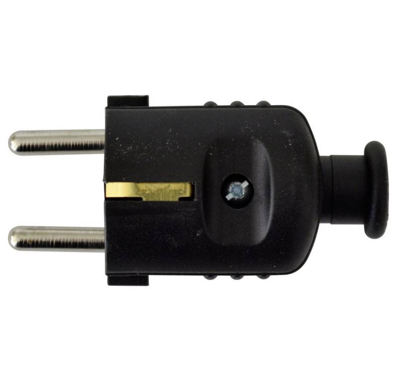 N & L N & L 18490 Schutzkontaktstecker Kunststoff 230 V Schwarz Steckernetzteil von N & L