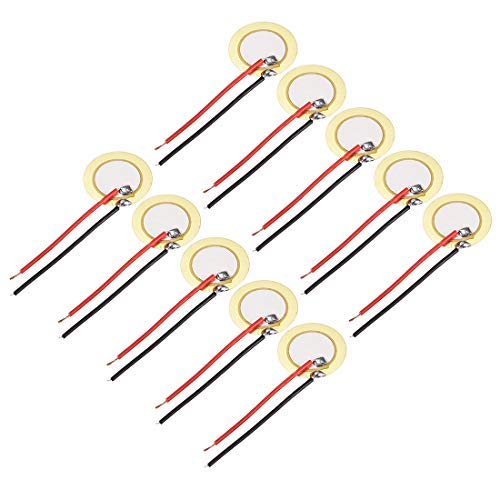 10 Stück Piezo-Scheiben, 15 mm, Akustischer Sensor, Mikrofon, Auslöser für Gitarre. von NA