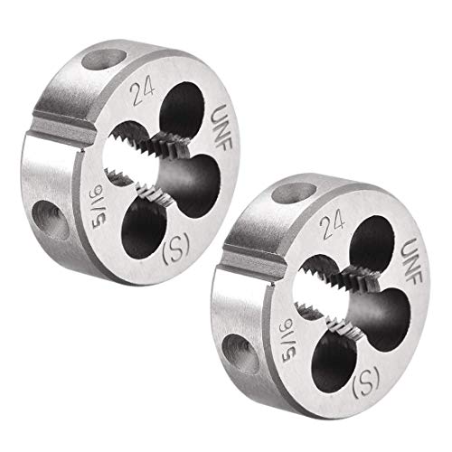 2 Stück 5/16 Zoll 24 Unf Rundgewinde, Maschinengewinde, Gewinde Die, Schrauben die Tool, HSS High Speed Stahl von NA