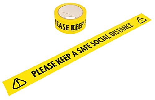 Sicherheitsabstand von 2 Metern Warnband | 5 cm x 33 m Sicherheitsabstand von 2 Metern Warnband | 5 cm x 33 m von NA