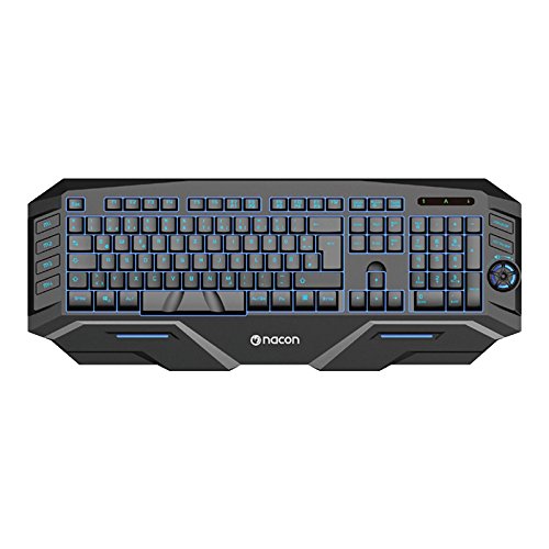 NACON GK-500DE Gaming Tastatur mit mehrfarbige Tastenbeleuchtung/Makro von NACON