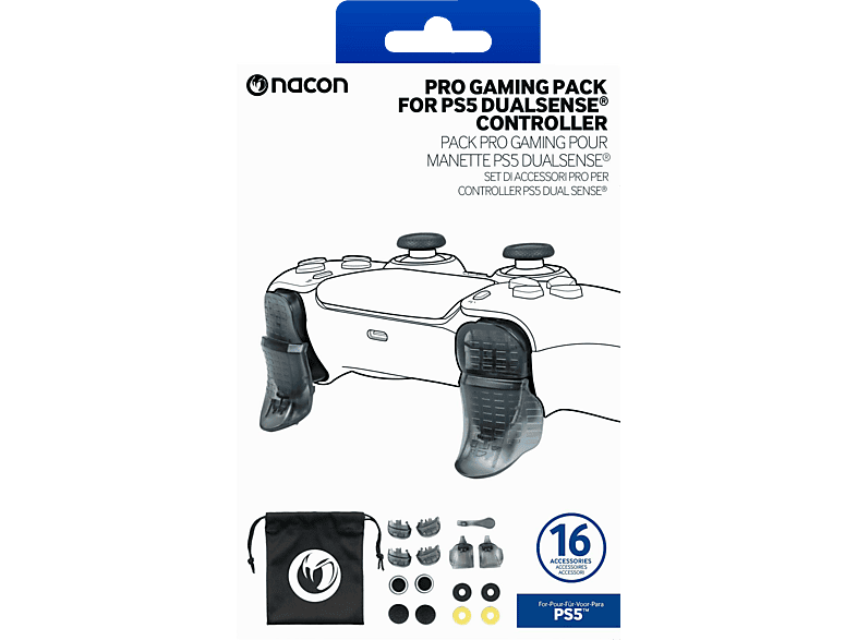 NACON NA025200 TRIGGER-PACK PS5/PS5 SLIM, Gaming-Zubehör, Schwarz von NACON