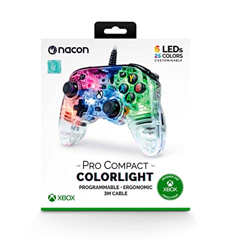 NACON Pro Compact Controller Colorlight Mando Con Cable para PC/Xbox One/Xbox Series NACON Pro Compact Controller Colorlight Mando Con Cable para PC/Xbox One/Xbox Series von NACON
