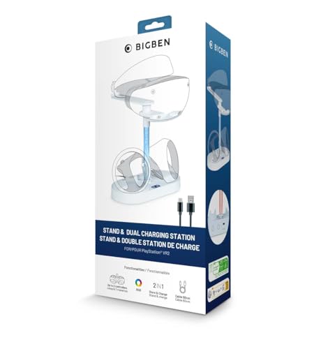 Ständer und Ladestation für Playstation VR2 Kopfhörer und Controller Ständer und Ladestation für Playstation VR2 Kopfhörer und Controller von NACON