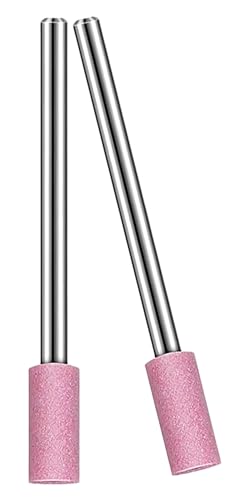 NACX Schleifscheibenkopf, Zylinderform, 4 mm, Schleifstein-Bits, 1/8-Zoll-Schaft, 40 Stück (Rosa) von NACX