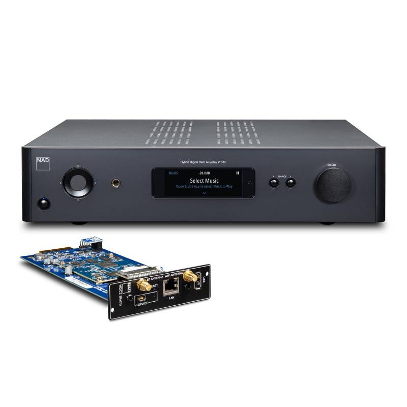 NAD C 389 + NAD MDC2 BluOS-D Stereo-Verstärker mit Streaming von NAD