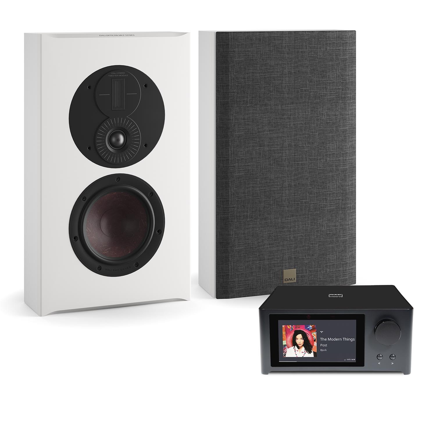 NAD C700 V2 + Dali Opticon LCR Mk2 Stereo-Anlage von NAD