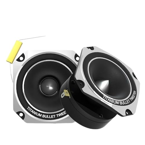 Tweeter 2 Stück 3-Zoll-Autolautsprecher Titan-Hochtöner Max. Leistung 800 W Vollbereichsfrequenz Autolautsprecher Autoradio Lautsprecher Horn von NADCFN