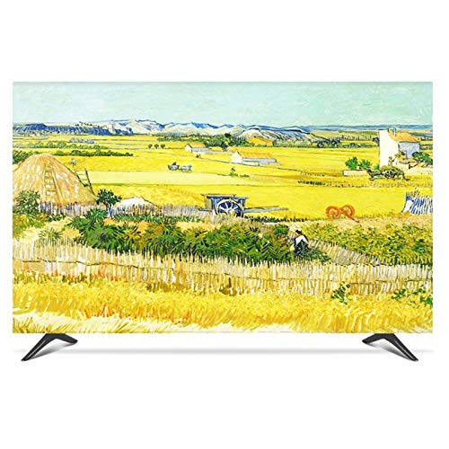 NAKAN Universal Staubdichte Schutzhülle für TV 22-80 Zoll Smooth Polyestersoff Art Printing Displayschutzfolie für LCD LED Plasma Fernseher TV Schutz(Color:Feld,Size:27in) von NAKAN