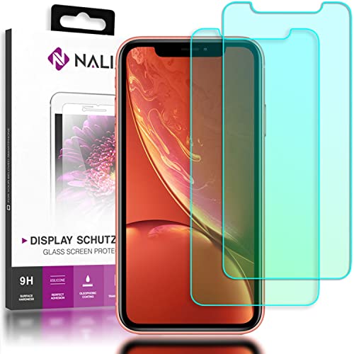 NALIA (2-Pack Schutzglas kompatibel mit iPhone 11/ iPhone XR, 9H Full-Cover Display Schutz Glas-Folie, Dünne Handy Schutzfolie Bildschirm-Abdeckung, Schutz-Film HD Screen Protector - Transparent von NALIA