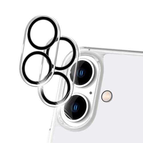 NALIA 2X Kamera-Schutzglas kompatibel mit iPhone 16 Plus Glas, Klarer Linsen-Schutz für Rückkamera, Kameraglas 9H Tempered Glass Protector Glasfolie Zwischenraum-Abdeckung, Kameraschutz Transparent NALIA 2X Kamera-Schutzglas kompatibel mit iPhone 16 Plus Glas, Klarer Linsen-Schutz für Rückkamera, Kameraglas 9H Tempered Glass Protector Glasfolie Zwischenraum-Abdeckung, Kameraschutz Transparent von NALIA