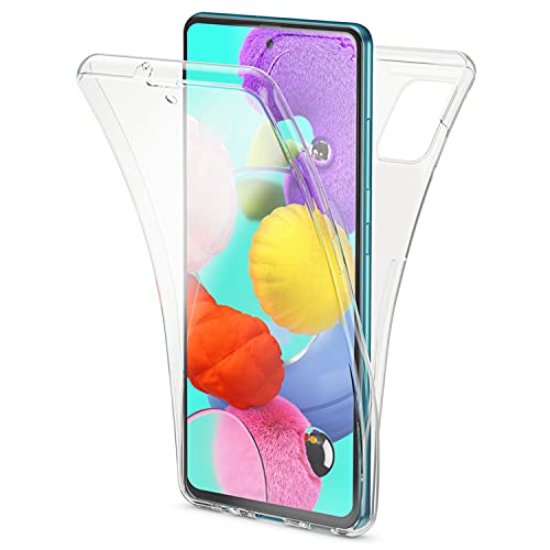 NALIA 360 Grad Case kompatibel mit Samsung Galaxy A51 Hülle, Silikon Full-Body Handyhülle Rundum Cover Dünn, Komplett-Schutz & Displayschutz Phone Bumper Ganzkörper Schutzhülle TPU Etui - Transparent NALIA 360 Grad Case kompatibel mit Samsung Galaxy A51 Hülle, Silikon Full-Body Handyhülle Rundum Cover Dünn, Komplett-Schutz & Displayschutz Phone Bumper Ganzkörper Schutzhülle TPU Etui - Transparent von NALIA