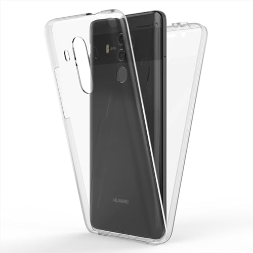 NALIA 360 Grad Handyhülle kompatibel mit Huawei Mate 10 Pro, Full-Cover Silikon Bumper Displayschutz vorne Hardcase hinten, Rundum Hülle Doppel-Schutz, Dünn Ganzkörper Case, Farbe:Transparent NALIA 360 Grad Handyhülle kompatibel mit Huawei Mate 10 Pro, Full-Cover Silikon Bumper Displayschutz vorne Hardcase hinten, Rundum Hülle Doppel-Schutz, Dünn Ganzkörper Case, Farbe:Transparent von NALIA