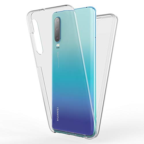NALIA 360 Grad Handyhülle kompatibel mit Huawei P30, Full-Cover Silikon Bumper mit Displayschutz vorne Hardcase hinten, Rundum Hülle Komplettschutz Dünn Fullbody Case Handy-Tasche, Farbe:Transparent NALIA 360 Grad Handyhülle kompatibel mit Huawei P30, Full-Cover Silikon Bumper mit Displayschutz vorne Hardcase hinten, Rundum Hülle Komplettschutz Dünn Fullbody Case Handy-Tasche, Farbe:Transparent von NALIA