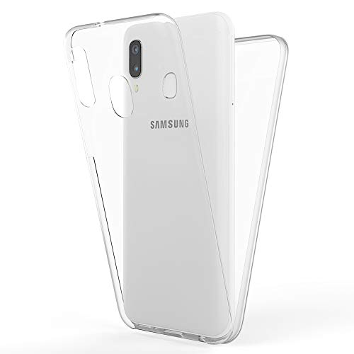 NALIA 360 Grad Handyhülle kompatibel mit Samsung Galaxy A20e, Full-Cover Silikon Bumper mit Displayschutz vorne Hardcase hinten, Hülle Komplettschutz Dünn Fullbody Case Handy-Tasche von NALIA