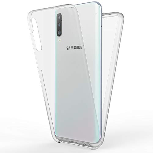 NALIA 360 Grad Handyhülle kompatibel mit Samsung Galaxy A70, Full-Cover Silikon Bumper mit Displayschutz vorne Hardcase hinten, Hülle Komplettschutz Dünn Fullbody Case Handy-Tasche von NALIA