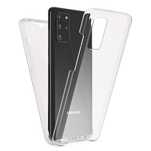 NALIA 360 Grad Handyhülle kompatibel mit Samsung Galaxy S20 Plus Hülle, Full-Cover Silikon Bumper mit Displayschutz vorne Hardcase hinten, Komplettschutz Dünn Fullbody Case Handy-Tasche - Transparent von NALIA