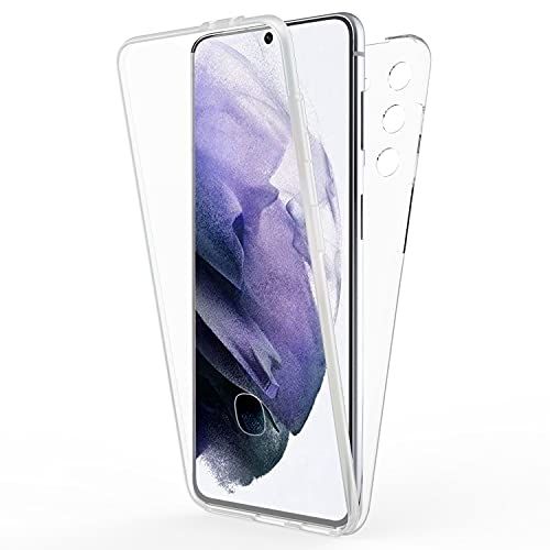 NALIA 360 Grad Handyhülle kompatibel mit Samsung Galaxy S21 Plus Hülle, Transparenter Komplettschutz Durchsichtiges Full-Cover Case, Displayschutz vorne Hardcase hinten & Silikon Bumper, Full-Body von NALIA