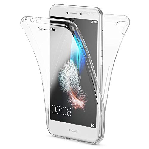 NALIA 360 Grad Hülle kompatibel mit Huawei P8 Lite 2017, Full Cover Rundum Doppel-Schutz Handyhülle, Dünnes Ganzkörper Silikon Case, Transparente Schutzhülle Vorne & Hinten Schale, Farbe:Transparent NALIA 360 Grad Hülle kompatibel mit Huawei P8 Lite 2017, Full Cover Rundum Doppel-Schutz Handyhülle, Dünnes Ganzkörper Silikon Case, Transparente Schutzhülle Vorne & Hinten Schale, Farbe:Transparent von NALIA