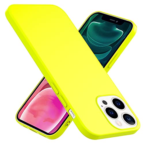 NALIA Bunte Neon Silikonhülle kompatibel mit iPhone 13 Pro Hülle, Intensive Farbe rutschfest Samtig Weich Gummiert, Stoßfest Dünn Soft Case Handyhülle Silikon Schutzhülle Gel Cover Etui, Farbe:Gelb NALIA Bunte Neon Silikonhülle kompatibel mit iPhone 13 Pro Hülle, Intensive Farbe rutschfest Samtig Weich Gummiert, Stoßfest Dünn Soft Case Handyhülle Silikon Schutzhülle Gel Cover Etui, Farbe:Gelb von NALIA