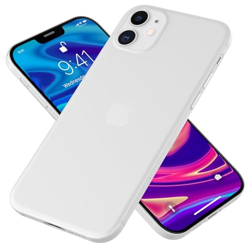 NALIA Extra Dünnes Hardcase kompatibel mit iPhone 12 / iPhone 12 Pro Hülle, Ultra-Slim Case Phone Cover Matte Leichte Handyhülle Schutzhülle, Thin Hardcover Smartphone Bumper Schutz, Farbe:Weiß NALIA Extra Dünnes Hardcase kompatibel mit iPhone 12 / iPhone 12 Pro Hülle, Ultra-Slim Case Phone Cover Matte Leichte Handyhülle Schutzhülle, Thin Hardcover Smartphone Bumper Schutz, Farbe:Weiß von NALIA