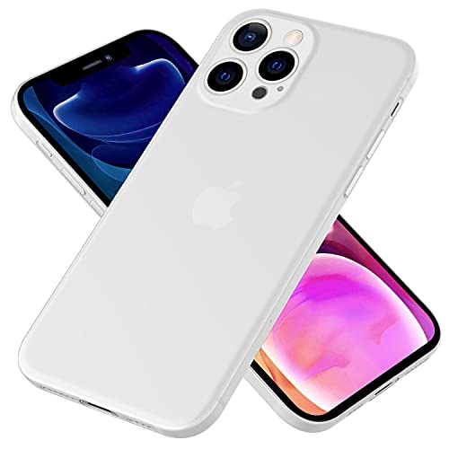 NALIA Extrem Dünnes Hardcase kompatibel mit iPhone 13 Pro Max Hülle, Durchsichtig 0,3mm Schlank Ultra-Dünn Matt Semi-Transparent Anti-Fingerabdruck Leicht, Ultra-Slim Cover Schutzhülle, Farbe:Weiß NALIA Extrem Dünnes Hardcase kompatibel mit iPhone 13 Pro Max Hülle, Durchsichtig 0,3mm Schlank Ultra-Dünn Matt Semi-Transparent Anti-Fingerabdruck Leicht, Ultra-Slim Cover Schutzhülle, Farbe:Weiß von NALIA