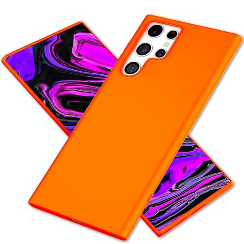 NALIA Farbintensive Neon Silikonhülle kompatibel mit Samsung Galaxy S24 Ultra Hülle, rutschfeste Samtig Weiche Schutzhülle in strahlender Neonfarbe, Schlankes Bunt Leuchtendes Soft Case, Farbe:Orange NALIA Farbintensive Neon Silikonhülle kompatibel mit Samsung Galaxy S24 Ultra Hülle, rutschfeste Samtig Weiche Schutzhülle in strahlender Neonfarbe, Schlankes Bunt Leuchtendes Soft Case, Farbe:Orange von NALIA