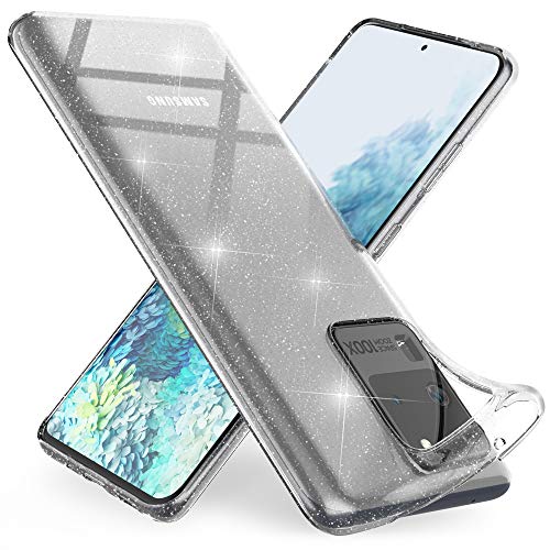 NALIA Glitter Case kompatibel mit Samsung Galaxy S20 Ultra Hülle, Weiche Bling Silikon Handyhülle Strass Cover Durchsichtig, Dünne Handy-Tasche Schutzhülle Phone Etui Diamond Bumper, Farbe:Transparent NALIA Glitter Case kompatibel mit Samsung Galaxy S20 Ultra Hülle, Weiche Bling Silikon Handyhülle Strass Cover Durchsichtig, Dünne Handy-Tasche Schutzhülle Phone Etui Diamond Bumper, Farbe:Transparent von NALIA